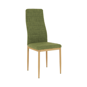 Židle, ekokůže zelená/ kov bíla, COLETA NOVA obraz