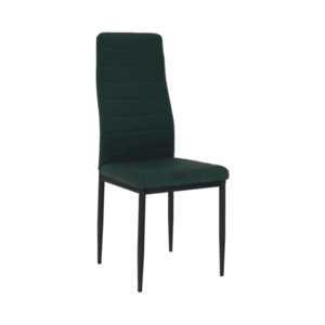 Židle, ekokůže zelená/ kov bíla, COLETA NOVA obraz