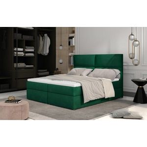 Boxspringová postel AMBER 160 Kronos 19 - zelená, Boxspringová postel AMBER 160 Kronos 19 - zelená obraz