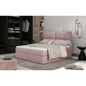 Boxspringová postel AMBER 160 Omega 91 - růžová, Boxspringová postel AMBER 160 Omega 91 - růžová obraz