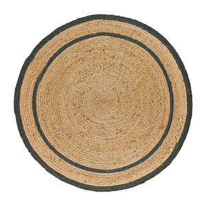 Šedo-přírodní barvě kulatý koberec ø 90 cm Mahon – Universal obraz