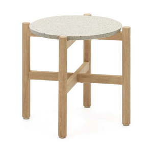 Kulatý odkládací stolek s terrazzo deskou ø 54, 5 cm Pola – Kave Home obraz