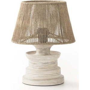 Bílá/přírodní stolní lampa (výška 30 cm) – Geese obraz