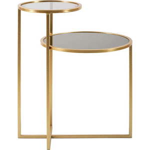 Kulatý konferenční stolek ve zlaté barvě 40x50 cm - Mauro Ferretti obraz