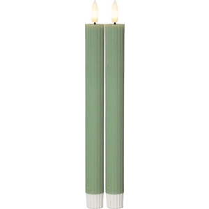 LED svíčky v sadě 2 ks (výška 25 cm) Flamme Stripe – Star Trading obraz