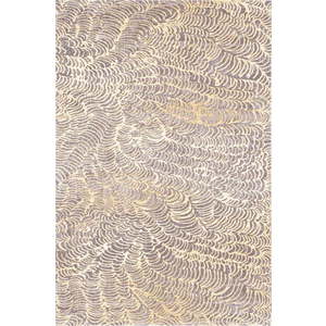 Béžový vlněný koberec 133x180 cm Koi – Agnella obraz