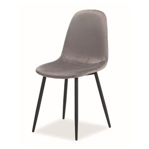 Jídelní židle FUX šedá/černá obraz