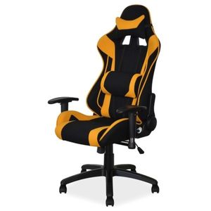 Herní židle VAPIR žlutá/černá obraz