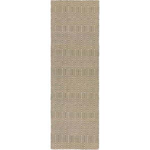 Světle hnědý vlněný koberec běhoun 66x200 cm Sloan – Asiatic Carpets obraz