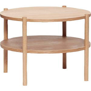 Kulatý konferenční stolek v dekoru dubu ø 60 cm Acorn – Hübsch obraz