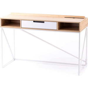 Pracovní stůl s deskou v dubovém dekoru 48x120 cm Odel – Homede obraz