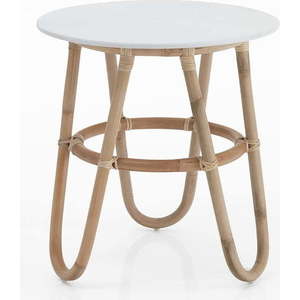 Kulatý konferenční stolek v bílo-přírodní barvě ø 50 cm Jalaja - Tomasucci obraz
