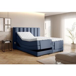 Elektrická polohovací boxspringová postel VERONA 140 Gojo 40 - modrá obraz