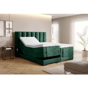 Elektrická polohovací boxspringová postel VERONA 140 Nube 35 - tmavě zelená obraz