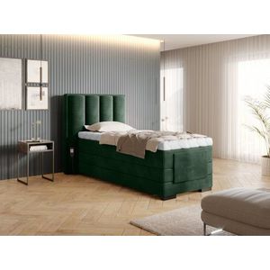 Elektrická polohovací boxspringová postel VERONA 90 Loco 35 - tmavě zelená obraz