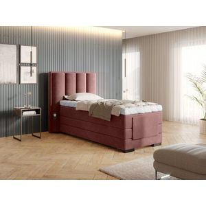 Elektrická polohovací boxspringová postel VERONA 90 Lukso 24 - růžová obraz