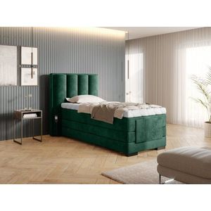 Elektrická polohovací boxspringová postel VERONA 90 Nube 35 - tmavě zelená obraz