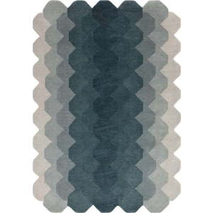 Modrý vlněný koberec 200x290 cm Hive – Asiatic Carpets obraz