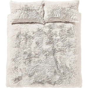 Bílé povlečení na dvoulůžko z mikroplyše 200x200 cm Cuddly – Catherine Lansfield obraz