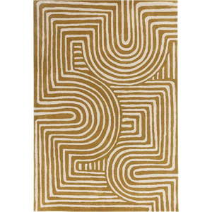 Okrově žlutý vlněný koberec 200x290 cm Reef – Asiatic Carpets obraz