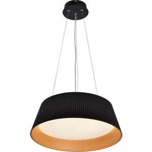 Černé LED závěsné svítidlo s kovovým stínidlem ø 45 cm Umbria – Candellux Lighting obraz