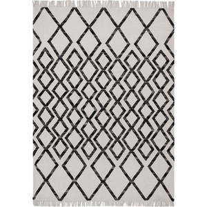 Béžovo-černý koberec Asiatic Carpets Hackney Diamond, 160 x 230 cm obraz
