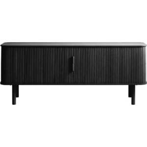 Černý TV stolek v dekoru dubu 160x56 cm Cavo – Unique Furniture obraz