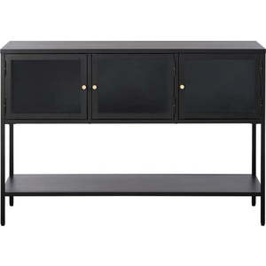 Černá kovová vitrína 88x132 cm Carmel – Unique Furniture obraz