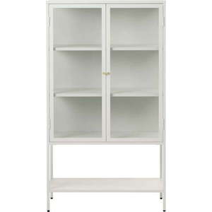 Bílá kovová vitrína 88x132 cm Carmel – Unique Furniture obraz