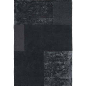 Antracitový koberec Asiatic Carpets Tate Tonal Textures, 160 x 230 cm obraz