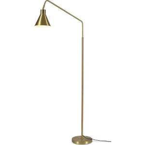 Stojací lampa s kovovým stínidlem ve zlaté barvě (výška 153 cm) Lyon – it's about RoMi obraz