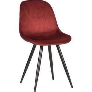Červené sametové jídelní židle v sadě 2 ks Capri – LABEL51 obraz