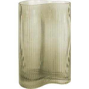 Zelená skleněná váza PT LIVING Wave, výška 27 cm obraz