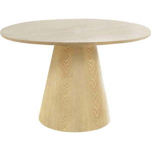 Kulatý jídelní stůl s deskou v dekoru jasanového dřeva ø 120 cm Bolton – House Nordic obraz