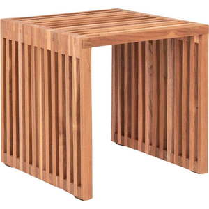 Odkládací stolek z teakového dřeva 40x40 cm Pego – House Nordic obraz