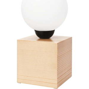 Světle hnědá stolní lampa, výška 25 cm Emi – LAMKUR obraz