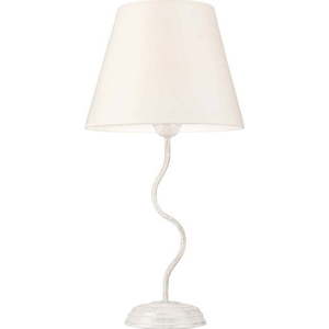 Bílá stolní lampa s textilním stínidlem, výška 52 cm Fabrizio – LAMKUR obraz