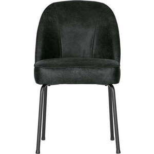 Černé kožené jídelní židle v sadě 2 ks Vogue – BePureHome obraz