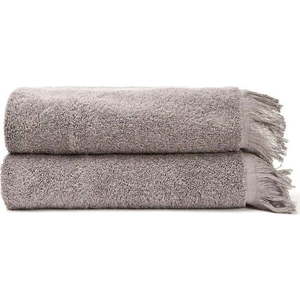 Šedo-hnědé bavlněné ručníky v sadě 2 ks 50x90 cm – Bonami Selection obraz