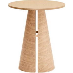 Kulatý jídelní stůl s deskou v dekoru jasanového dřeva ø 65 cm Cep – Teulat obraz