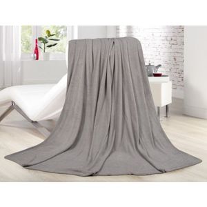 Fleecová deka Lara 220x240 cm, šedo-stříbrná obraz