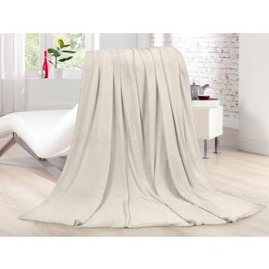Fleecová deka Lara 220x240 cm, krémová obraz
