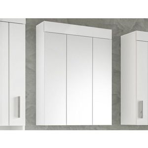 Koupelnová zrcadlová skříňka Snow, bílá obraz