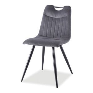 Jídelní židle URFI 1 šedá/černá obraz