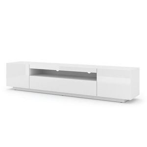 ARTBm TV stolek AURA 200 | bílý - bílý lesk Variant: bez LED osvětlení obraz