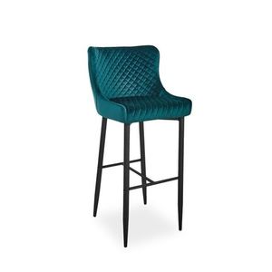 Signal Barová židle COLIN B H-1 | Velvet Barva: Černá / Bluvel 19 obraz