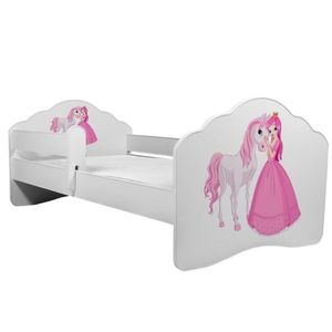 ArtAdrk Dětská postel CASIMO | se zábranou Provedení: Princezna s koněm obraz