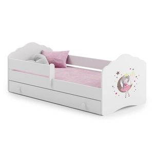 ArtAdrk Dětská postel CASIMO | se zásuvkou a zábranou Provedení: Spící princezna obraz