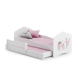 ArtAdrk Dětská postel CASIMO II | s přistýlkou Provedení: Balerína s jednorožcem obraz