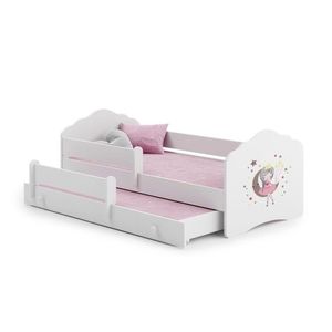ArtAdrk Dětská postel CASIMO II | s přistýlkou ​​a zábranou Provedení: Spící princezna obraz